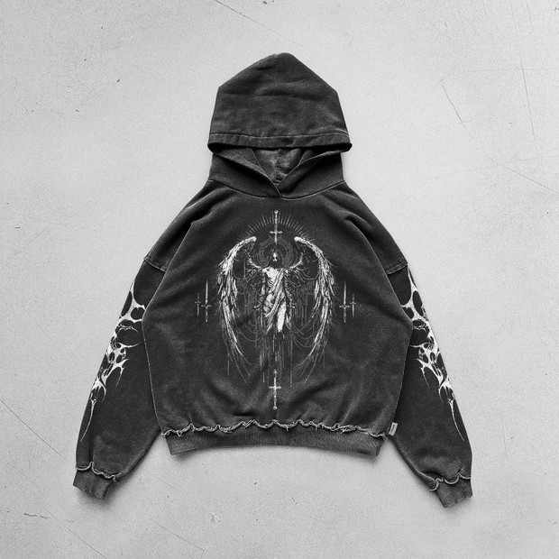 Vintage Personalized Christian Print Hoodie
