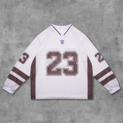 No.23 Printed Mesh Long Sleeve Jersey