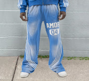 Fashion stripe print casual trousers