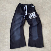 Digital Print Loose Wide Leg Pants