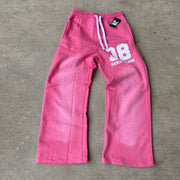 Digital Print Loose Wide Leg Pants