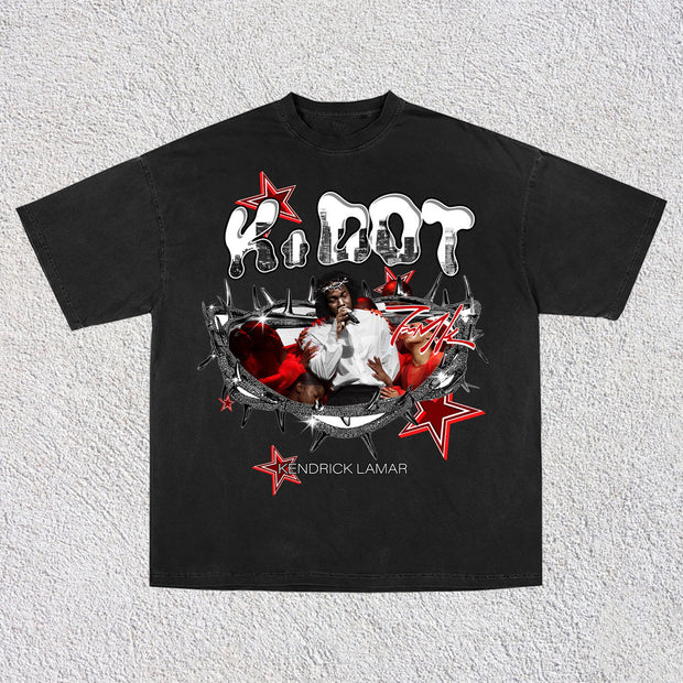 Hip Hop Jesus Casual Street Print T-Shirt