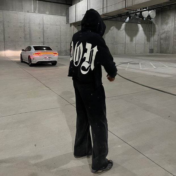 Stylish personalized printed hoodie set