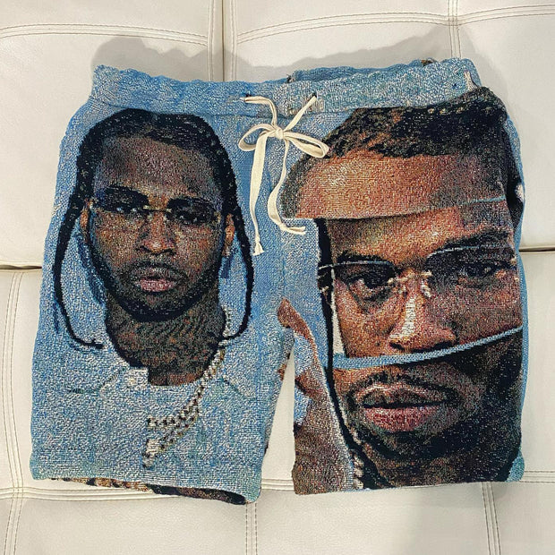 Hip Hop Rap Music Casual Street Tapestry Shorts