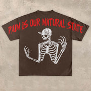 vintage skull print T-shirt