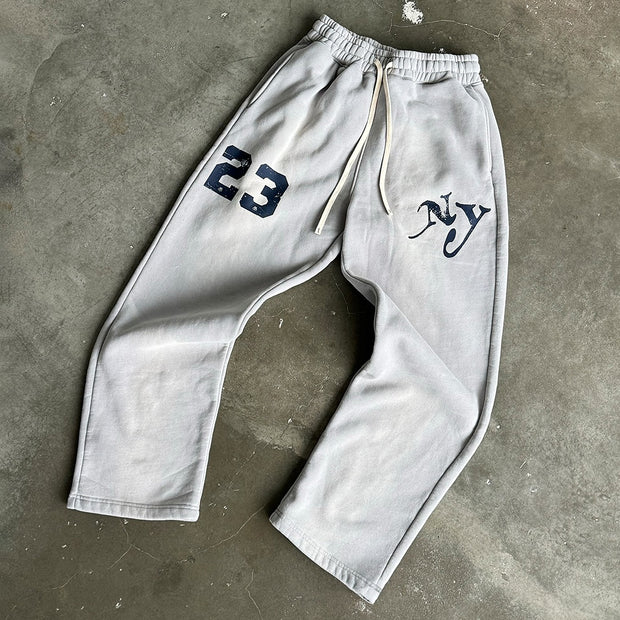 NY No.23 Print Pocket Flared Trousers