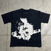 Vintage Fashion Print Street T-Shirt