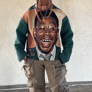 Hip Hop Rap Tapestry Crew Neck Long Sleeve