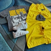 Opposition casual street retro T-shirt trousers two-piece suit