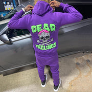 Personalized Letters & Skull Print Two-Piece Set