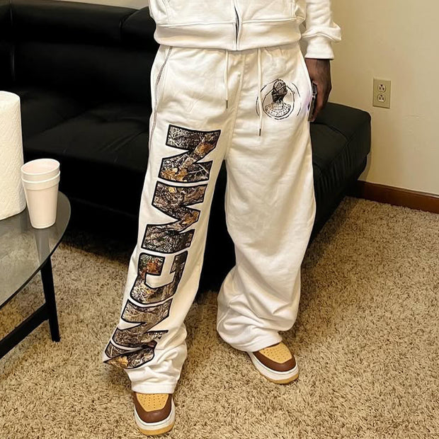 Uncmn Printed Pocket Sweatshirt Pants