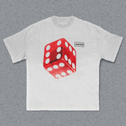Dice Print Short Sleeve T-Shirt
