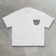Only accept apologies with fack and kiss printed T-shirt