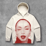 Fashion Musicians Print Long Sleeve Hoodies