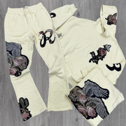 Vintage Rose Hoodie Set