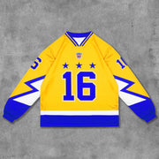 No.16 Printed Long Sleeve Jersey
