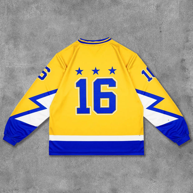 No.16 Printed Long Sleeve Jersey