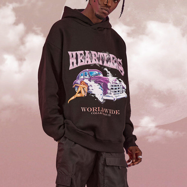Men's fashion HEARTLESS printed hoodie sweatshirt