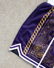 Sports personality cashew flower shorts men
