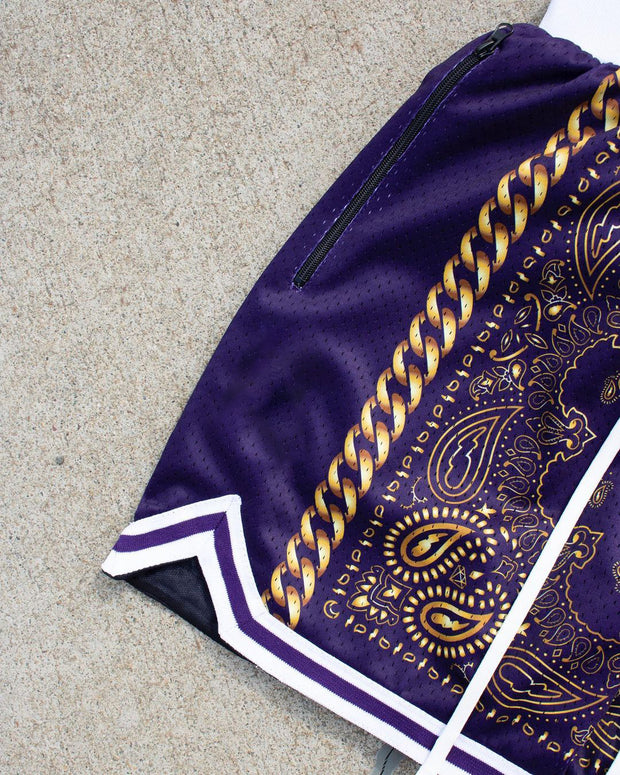 Sports personality cashew flower shorts men