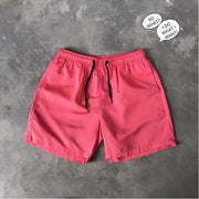 Casual solid color all-match casual loose five-point beach pants