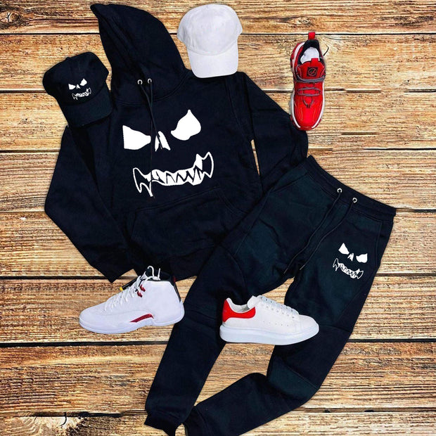 Street style personality trend printing long-sleeved hoodie