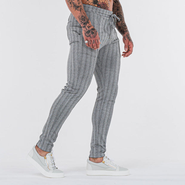 Men's fashion jacquard skinny trousers