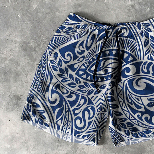 Polynesia Print 5 Inseam Shorts