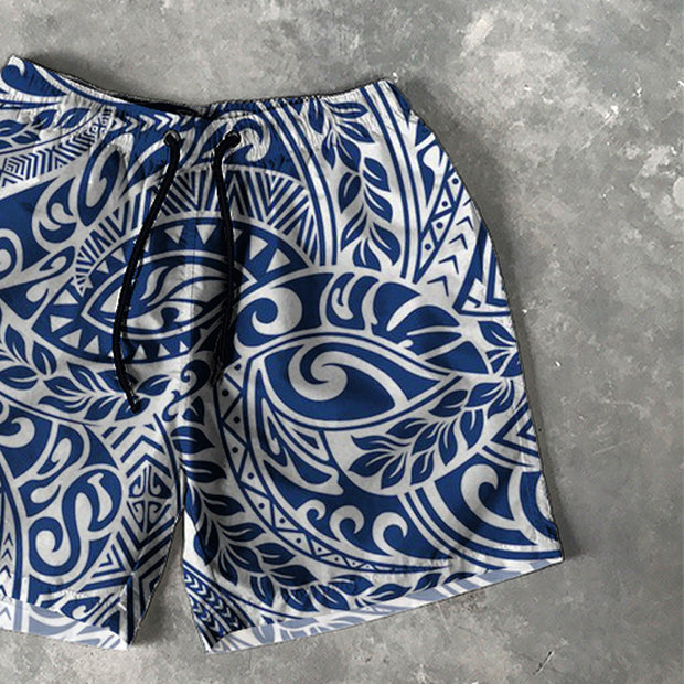 Polynesia Print 5 Inseam Shorts