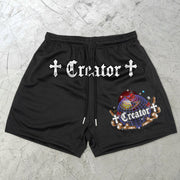 Fashion Casual Loose Street Sports Mesh Casual Shorts