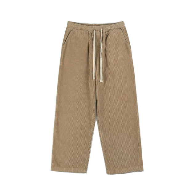 Corduroy straight loose wide leg pants trend
