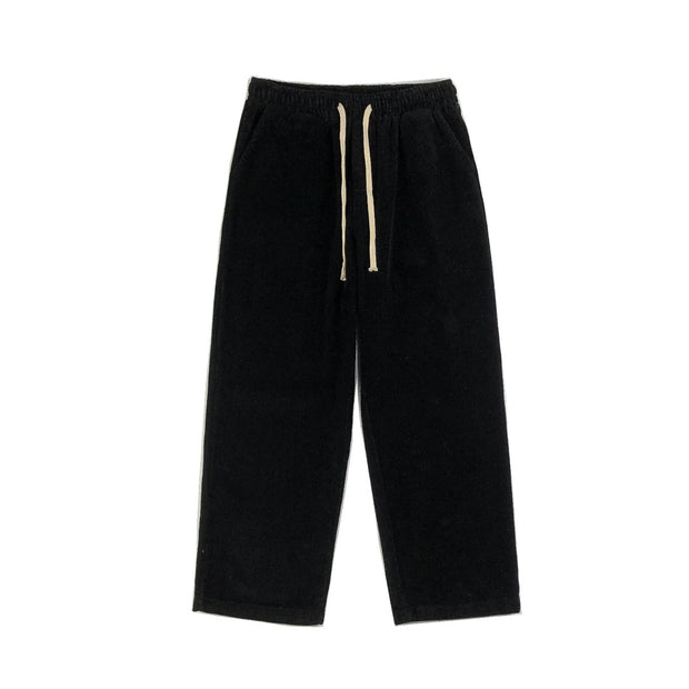Corduroy straight loose wide leg pants trend