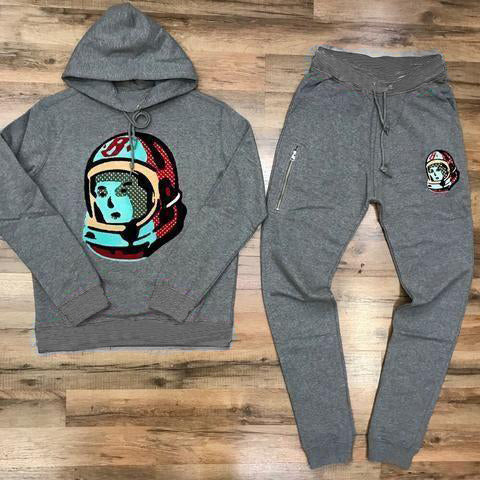 Casual printed hooded pullover sweatshirt pants suit