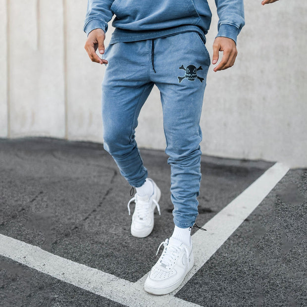 Casual Fashion Skull Print Track Pants