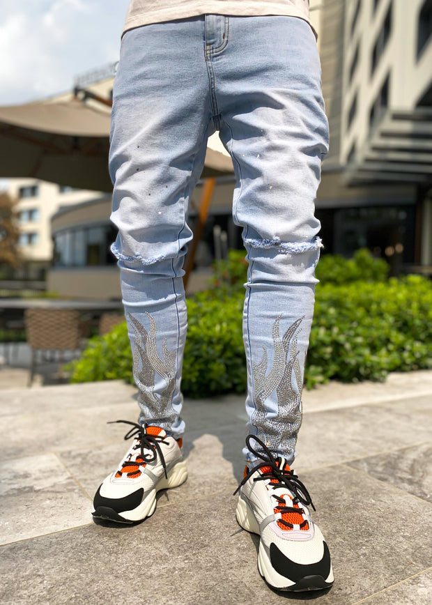 Personalized diamond jeans
