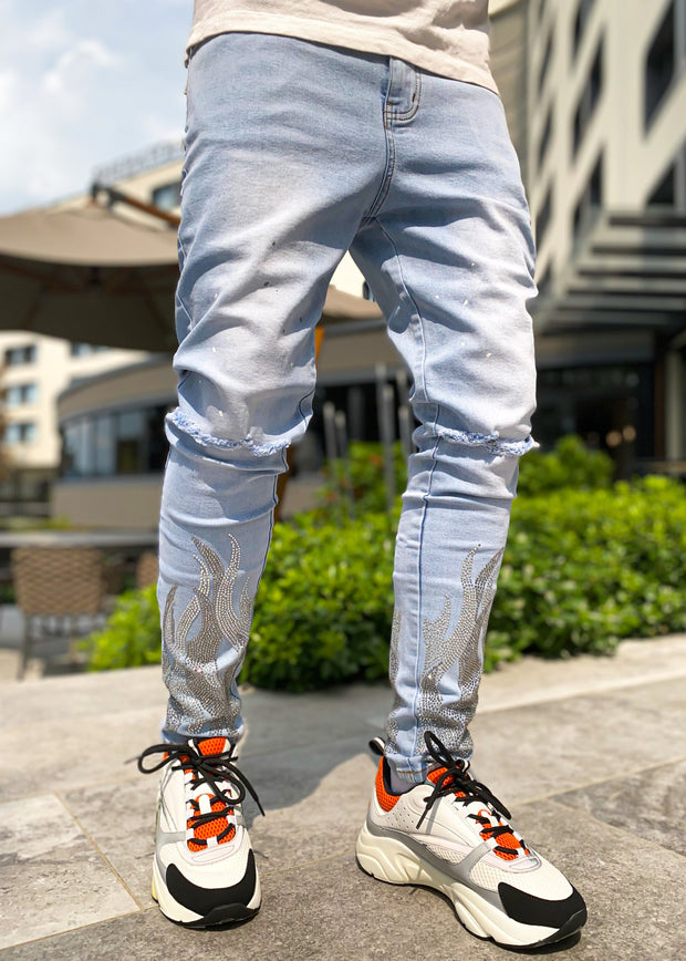 Personalized diamond jeans