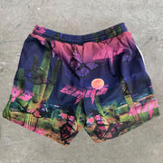 Street Style Desert Cactus Loose Stretch Shorts