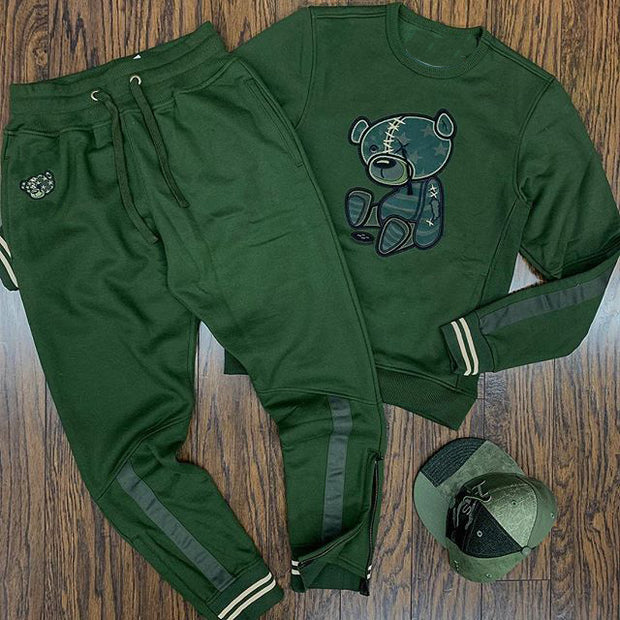 Casual round neck sweater suit