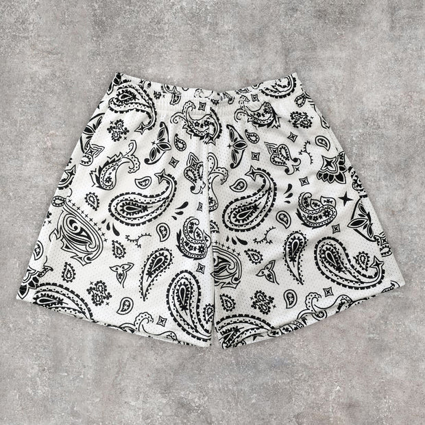 Fashion statement cashew nut flower sports shorts