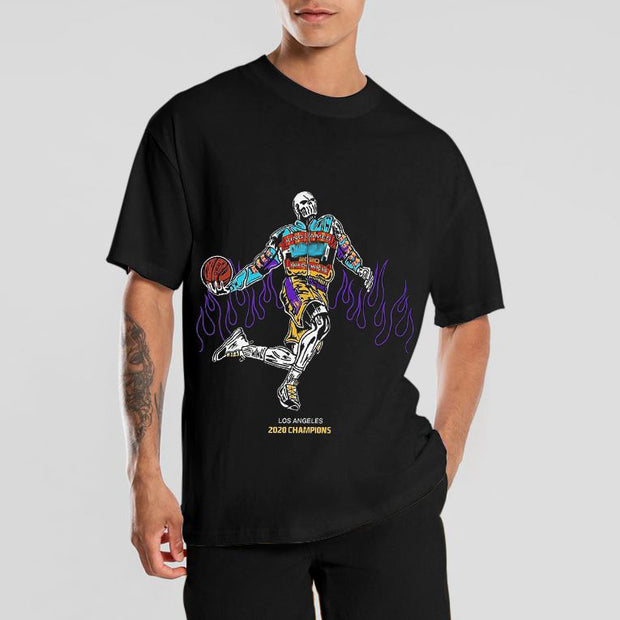 Men's street style short-sleeved T-shirt