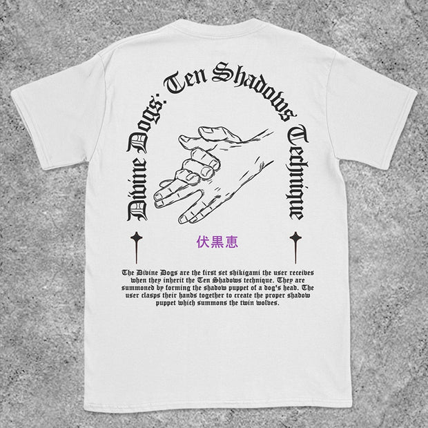 DIVINE DOGS PRINT SHORT SLEEVE T-SHIRT