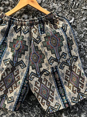 Casual retro street fashion shorts stitching loose sports overalls