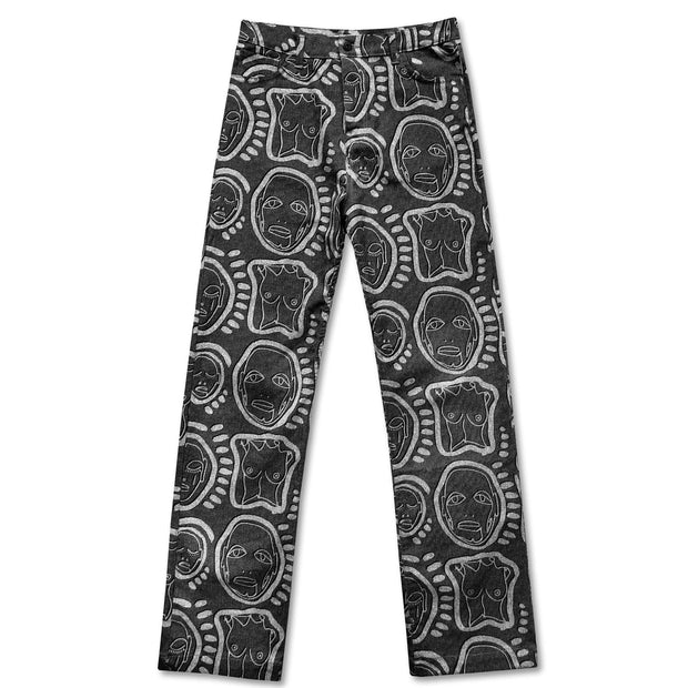 Fashion retro street boyfriend casual trousers