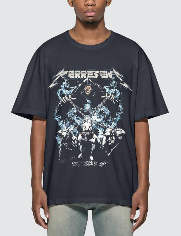 Personalized fashion round neck short sleeve printed T-shirt men