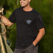Whale Tail Black Crew Short Sleeve T-shirt