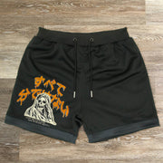 Skull Casual Retro Fashion Street Mesh Shorts