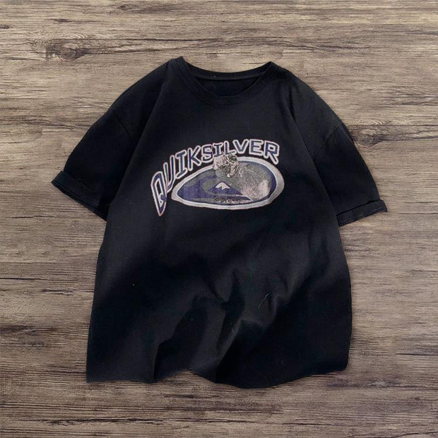 Casual print street style T-shirt