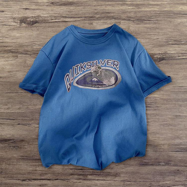 Casual print street style T-shirt