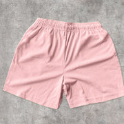 Cartoon Fashion Retro Love Mesh Shorts