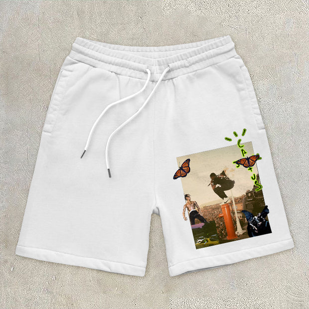 Trendy casual retro street sports shorts